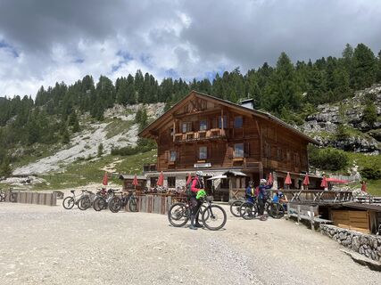Foto von Rosi entlang der Tour