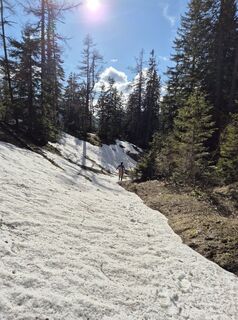 Foto de Diána Herczeg a lo largo del recorrido