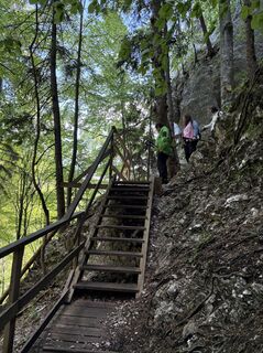 Photo de Dietlinde Fischer le long du parcours