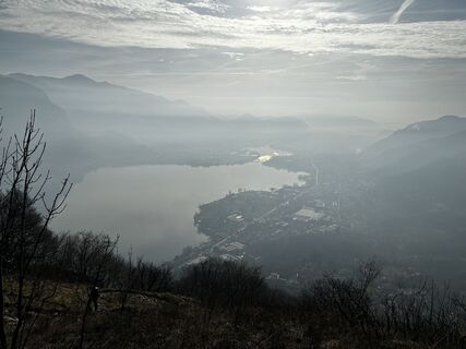 Foto de Angelo Austoni a lo largo del recorrido