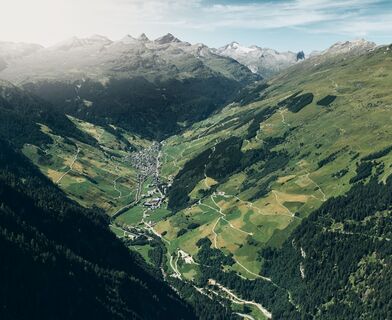 Vogelperspektive, Blick nach Süden