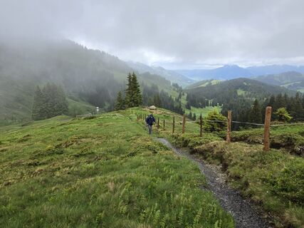 Photo de Gudrun Lippert le long du parcours