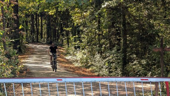 Photo de Simon Hauck le long du parcours