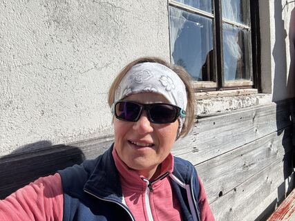 Photo de Alexandra Lobner le long du parcours