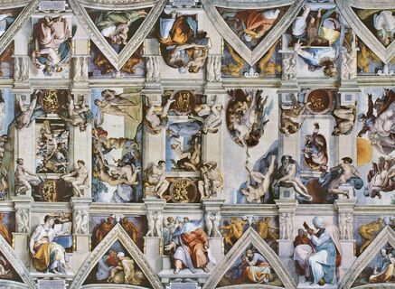 Die Sixtinische Kapelle im Vatikan ist eine der Kapellen des Apostolischen Palastes
