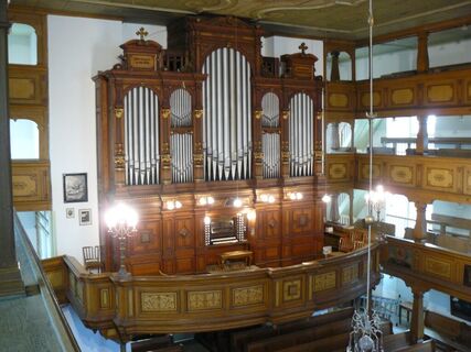 Jehmlich Orgel in der barocken evangelischen Kirche Neugersdorf