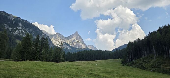 Foto von Karin entlang der Tour