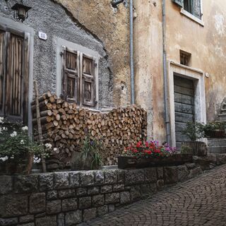 Ein Blick auf das Dorf Tenno