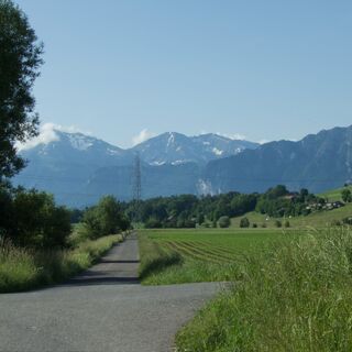 Aussicht vor Kirchdorf - Belpbergroute