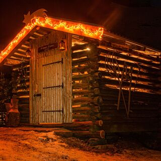 Heustadl mit Krippenausstellung