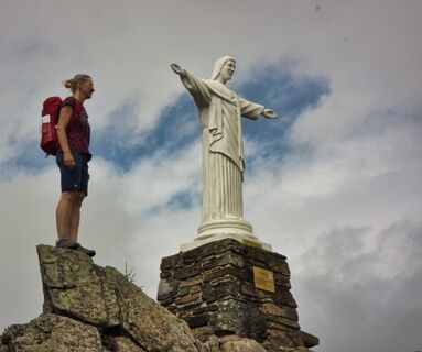 Christusstatue auf der Terenbachalm