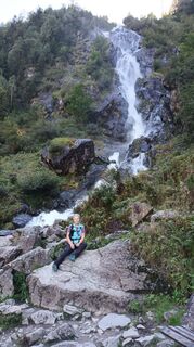 Photo de Hubert Fuchs le long du parcours