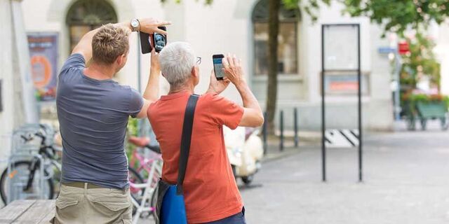 Unterwegs mit der App IndustriekulTOUR