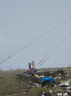 Foto de hannes Zederbauer a lo largo del recorrido