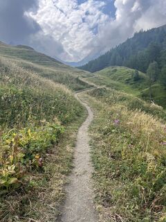 Foto von Laurence Fournier entlang der Tour