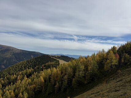 Foto de Gerti Glettler a lo largo del recorrido