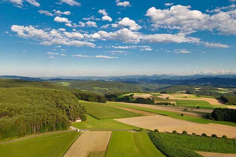 Landschaft um Weiten beim Spielerkreuz