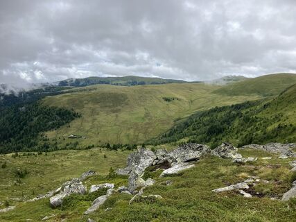 Photo de Klaus Grambichler le long du parcours