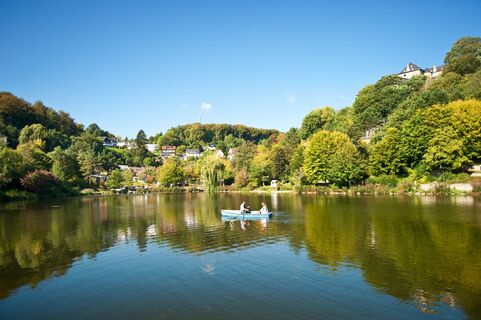 Der Weiher in Blankenheim auf dem Eifelsteig