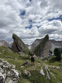 Photo de Elisa Thewanger le long du parcours