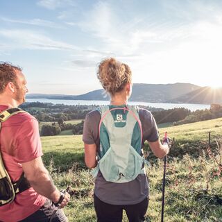 Blick bei Buch auf den Tegernsee
