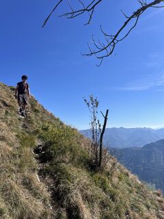 Photo de Katharina le long du parcours