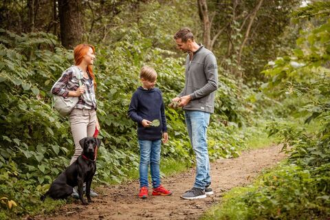 Familie mit Hund
