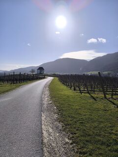 Fotografia z Katja Klemenčič na trase