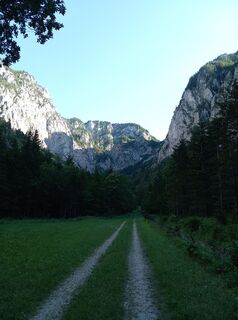 Foto von Barbara entlang der Tour