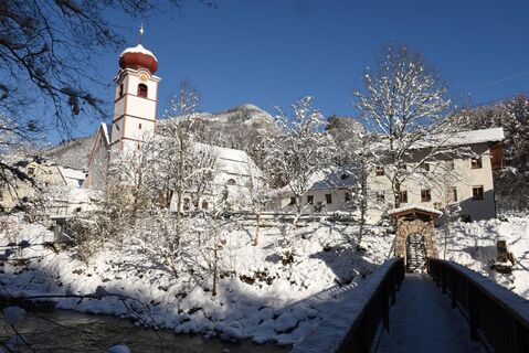Basilika Mariathal im Winter