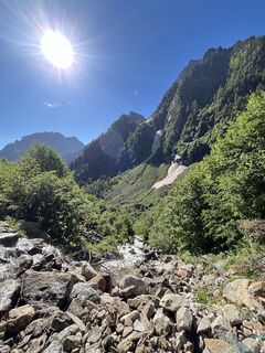 Photo de Toni Lerda le long du parcours