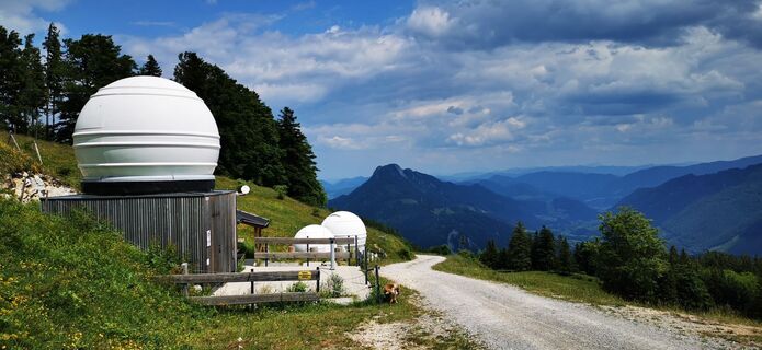 Zdjęcie z Klaus Lehner wzdłuż trasy