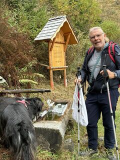 Photo de Brigitta Konrad le long du parcours