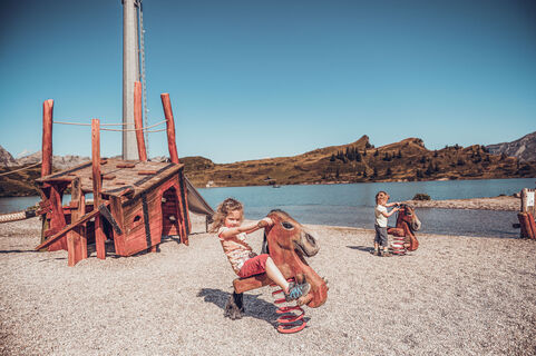 Schmuggli und Säumer Spielplatz auf dem Trübsee in Engelberg.