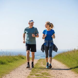 Wanderer auf dem VitalWeg in Einbeck