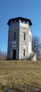 Zdjęcie z Christine Fischer wzdłuż trasy