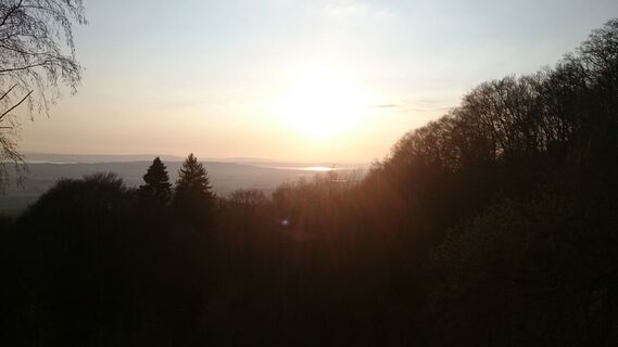 Sonnenuntergang an der Rutsche