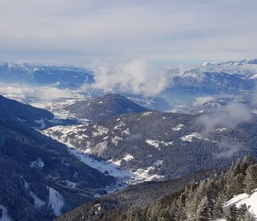Panorama Richtung Pinè Hochebene