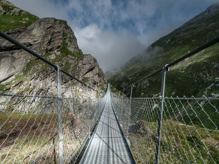 Hängebrücke Punt la Greina