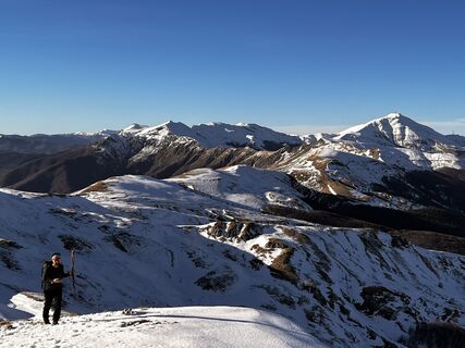 Fotografia z Nicola Florini na trase