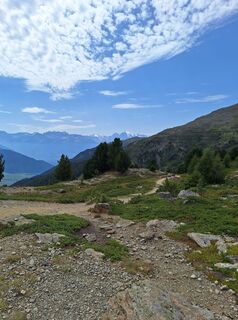 Photo de René le long du parcours