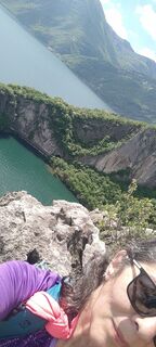 Foto de simona zappella a lo largo del recorrido