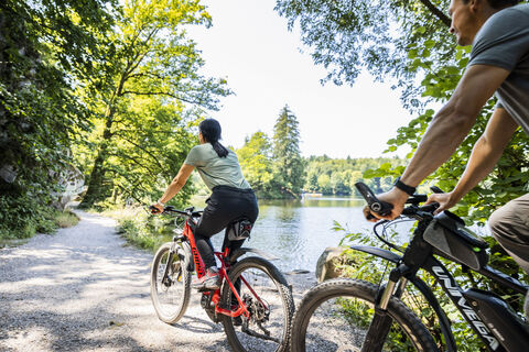 Radfahren Bergsee