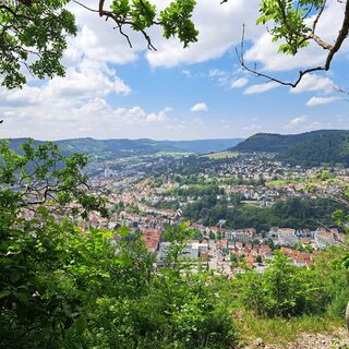 Ausblick auf Albstadt-Ebingen und den Talgang