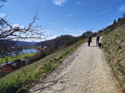 Zdjęcie z Peter Bauridl wzdłuż trasy