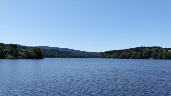 Blick auf den Stausee von Frymburk