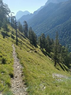 Aufstieg in Richtung Seinskopf und Signalkopf