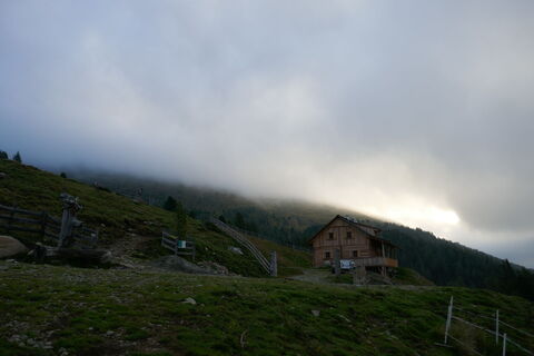 Morgens auf der Preberhalterhütte