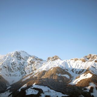 Traumhafte Aussicht auf die Leoganger Steinberge