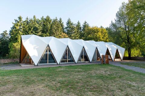 Das Waldinformationszentrum am Startpunkt der Wandertour